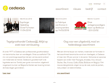 Tablet Screenshot of cedexsa.be