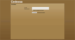 Desktop Screenshot of portal.cedexsa.be